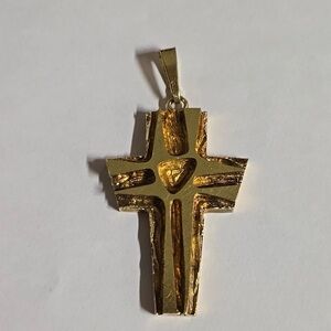 AMERIKANER A&D Andreas Daub 14K Gold Filled Cross Pendant
